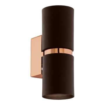 Eglo 95371 - Світлодіодний настінний світильник PASSA 2xGU10-LED/4W/230V