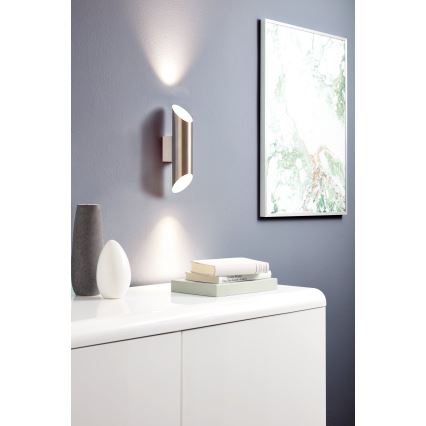 Eglo - Светодиодный настенный светильник 2xGU10-LED/4W/230V