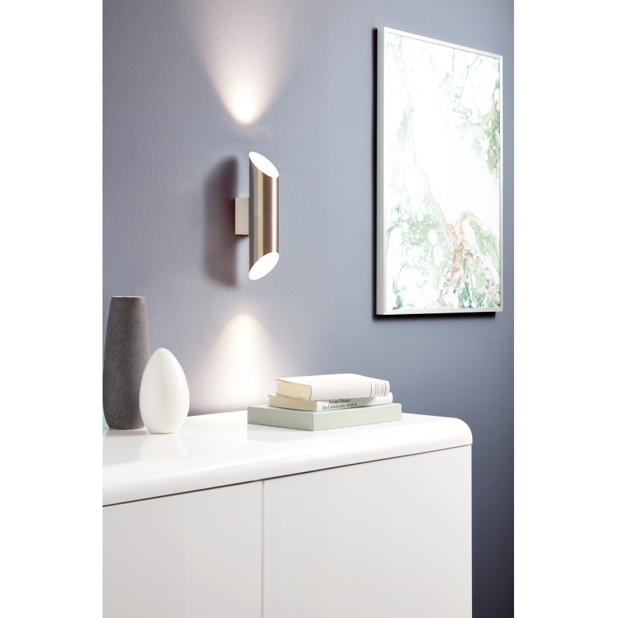 Eglo - Светодиодный настенный светильник 2xGU10-LED/4W/230V
