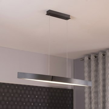Eglo 95549 - затемнювана LED-підвісна люстра на тросі FORNES-S LED/24W/230V 2700-6500K чорний хром