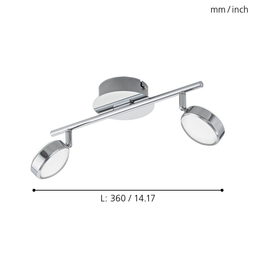 Eglo 95629 - Світлодіодний прожектор SALTO 2xLED/5,4W/230V