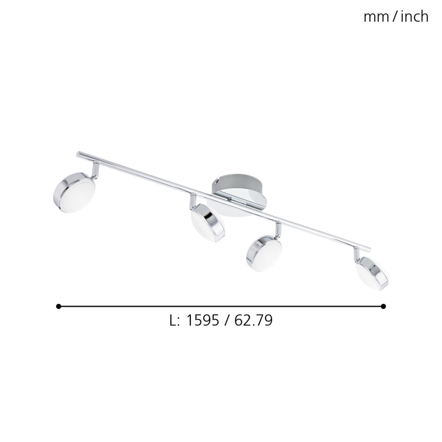 Eglo - Светодиодный прожектор 4xLED/5,4W/230V