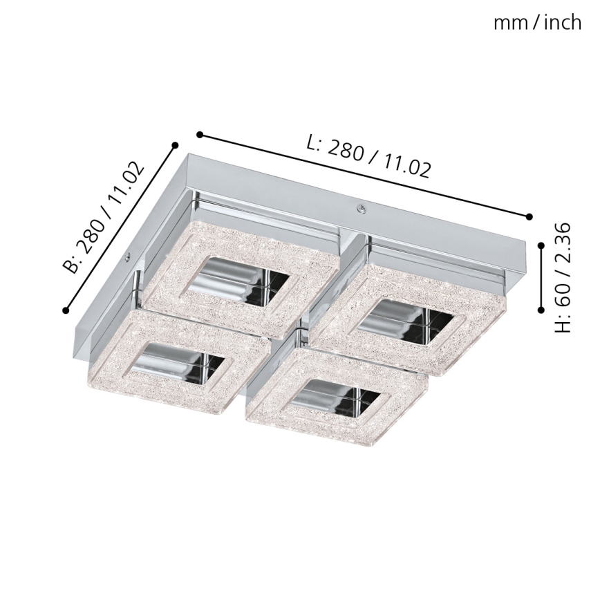 Eglo - Светильник потолочный LED 4xLED/4W/230V