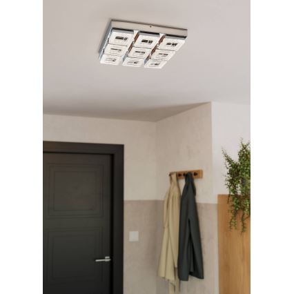 Eglo 95658 - Хрустальная потолочная люстра FRADELO 9xLED/4W/230V