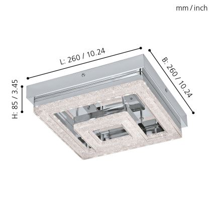 Eglo - Світлодіодний стельовий світильник LED/12W/230V