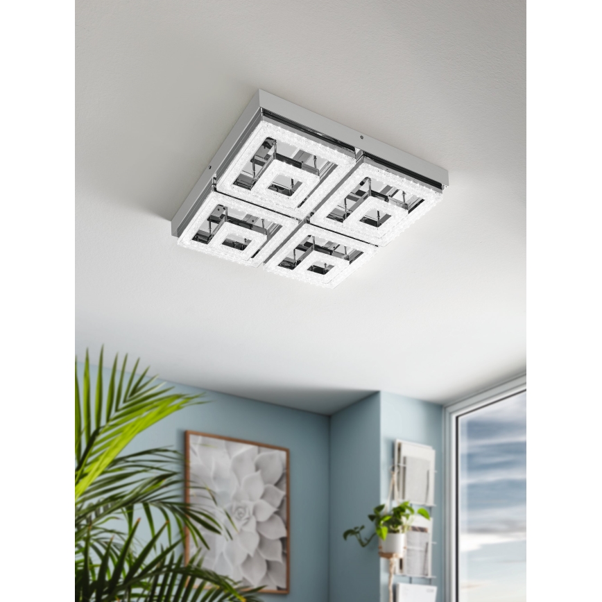 Eglo - Світлодіодний кришталевий стельовий світильник LED/48W/230V