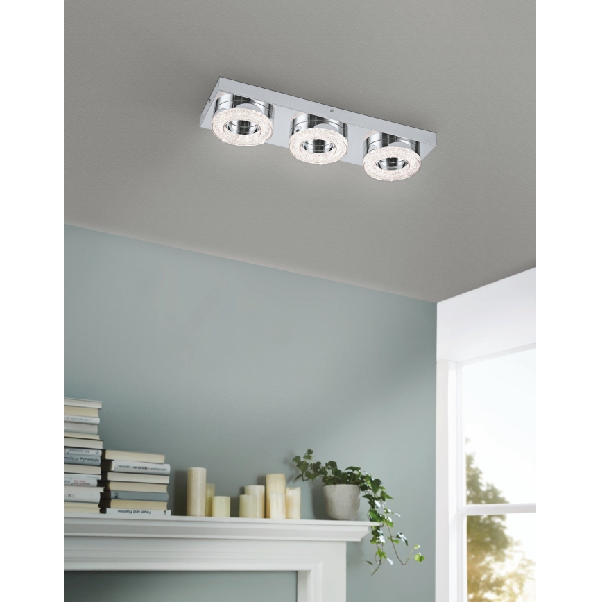 Eglo - Светодиодный хрустальный потолочный светильник 3xLED/4W/230V