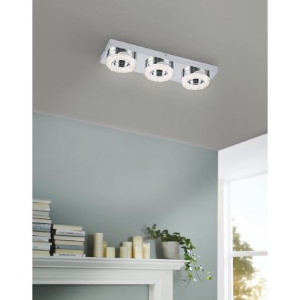 Eglo - Світлодіодний кришталевий стельовий світильник 3xLED/4W/230V