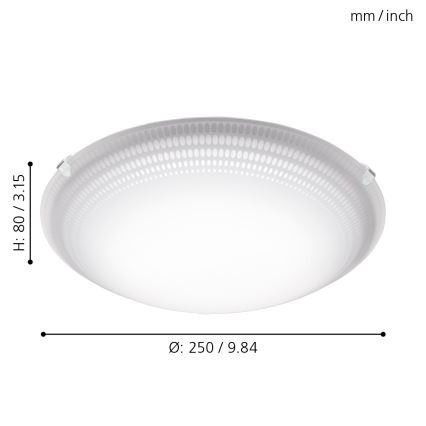 Eglo - Світлодіодний стельовий світильник LED/8,2W/230V