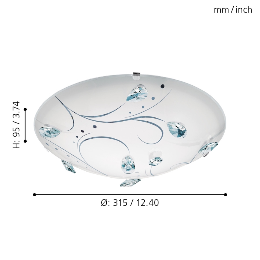Eglo - Светодиодный потолочный светильник LED/16W/230V