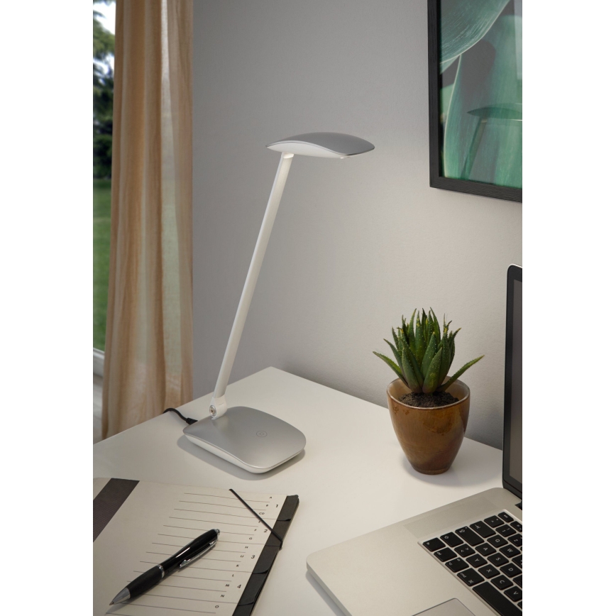 Eglo - Світлодіодна настільна лампа з регульованою яскравістю 1xLED/4,5W/USB