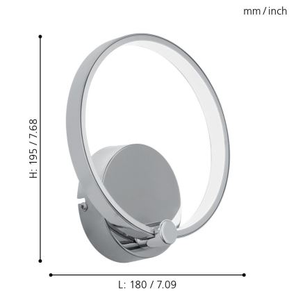 Eglo - Светодиодный настенный светильник LED/5W/230V