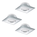 Eglo 95802 - НАБОР 3x светодиодных подвесных потолочных светильника PINEDA 3xLED/6W/230V