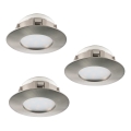 Eglo 95809 - НАБІР 3x Світлодіодний вбудований світильник PINEDA 1xLED/6W/230V