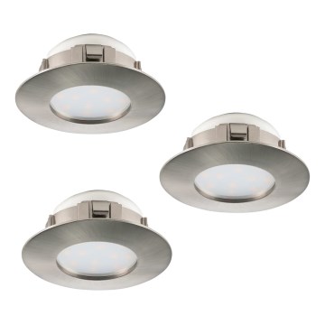 Eglo 95809 - НАБІР 3x Світлодіодний вбудований світильник PINEDA 1xLED/6W/230V