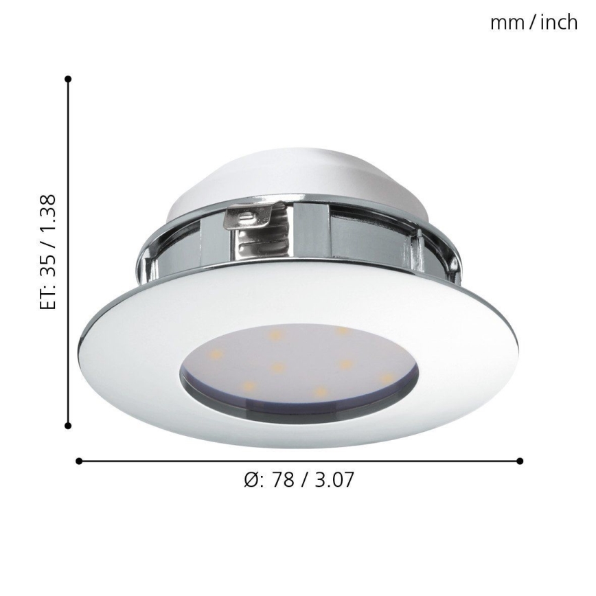 Eglo - Светодиодный подвесной потолочный светильник 1xLED/4,9W/230V