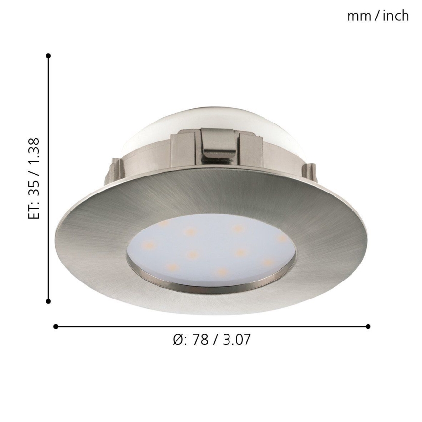 Eglo - НАБІР 3x Світлодіодний підвісний стельовий світильник PINEDA 1xLED/4,9W/230V