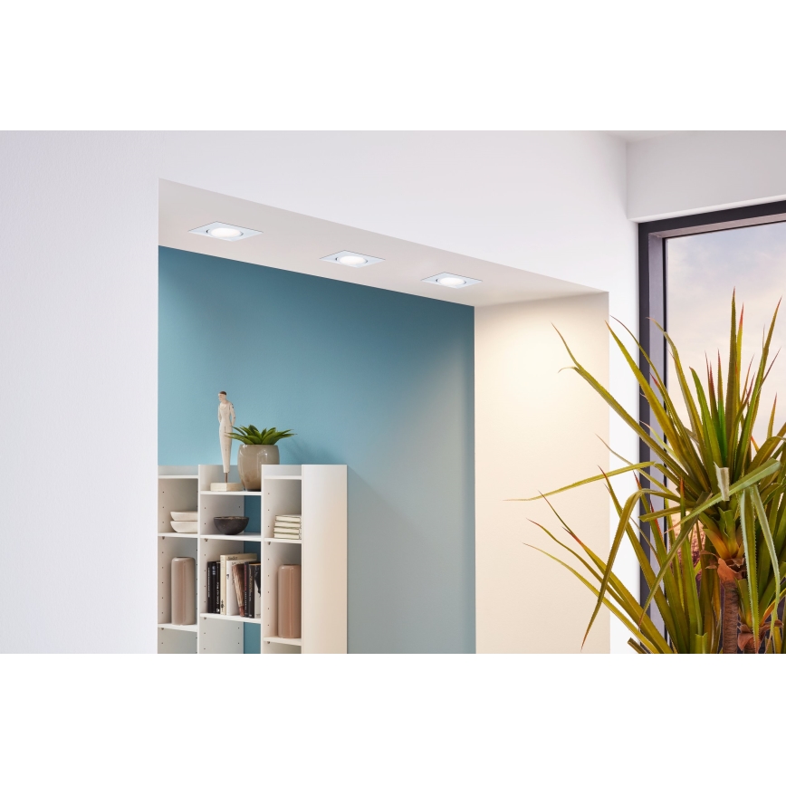 Eglo - комплект з 3 вбудованих стельових світильників PINEDA LED/4,9W/230V