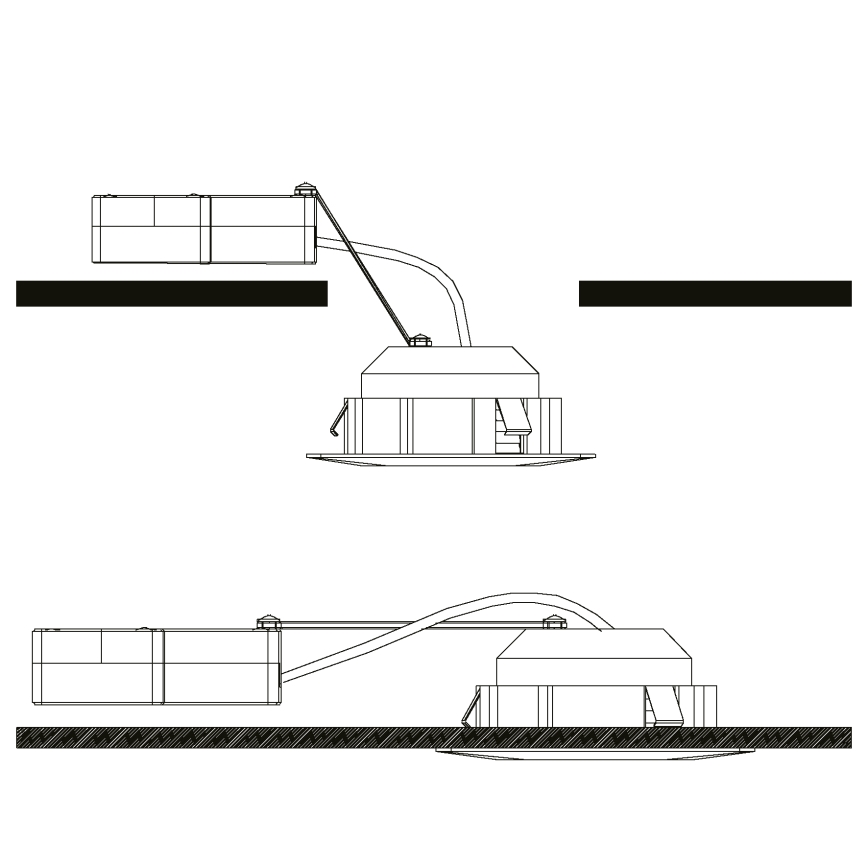 Eglo - комплект з 3 вбудованих стельових світильників PINEDA LED/4,9W/230V