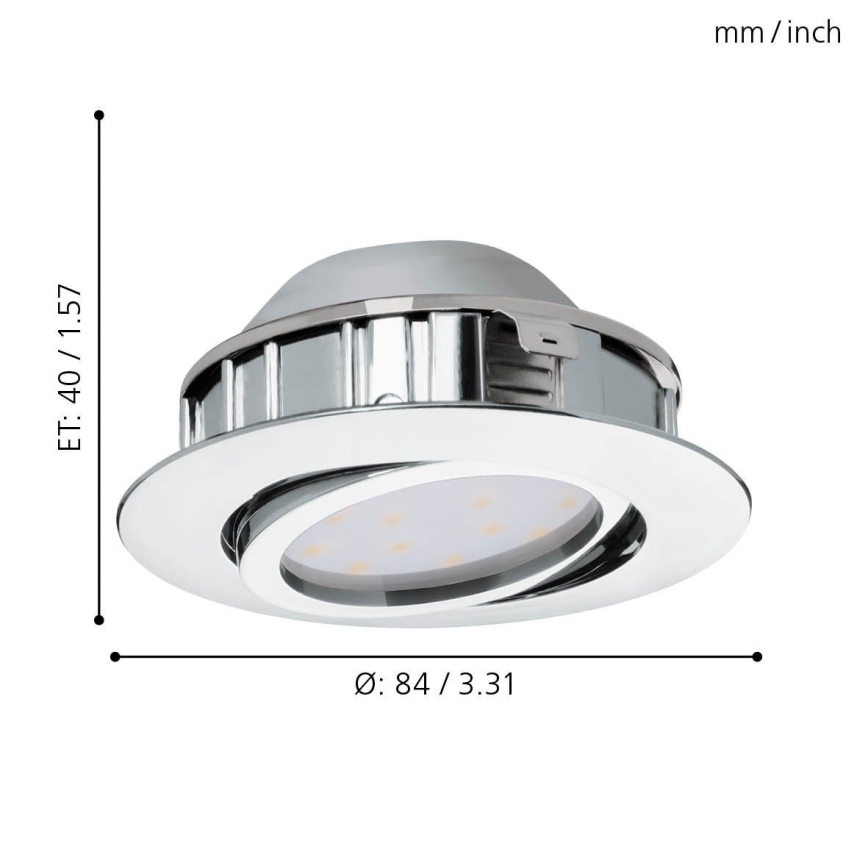 Eglo 95855- Світлодіодний підвісний стельовий світильник PINEDA 1xLED/5,5W/230V
