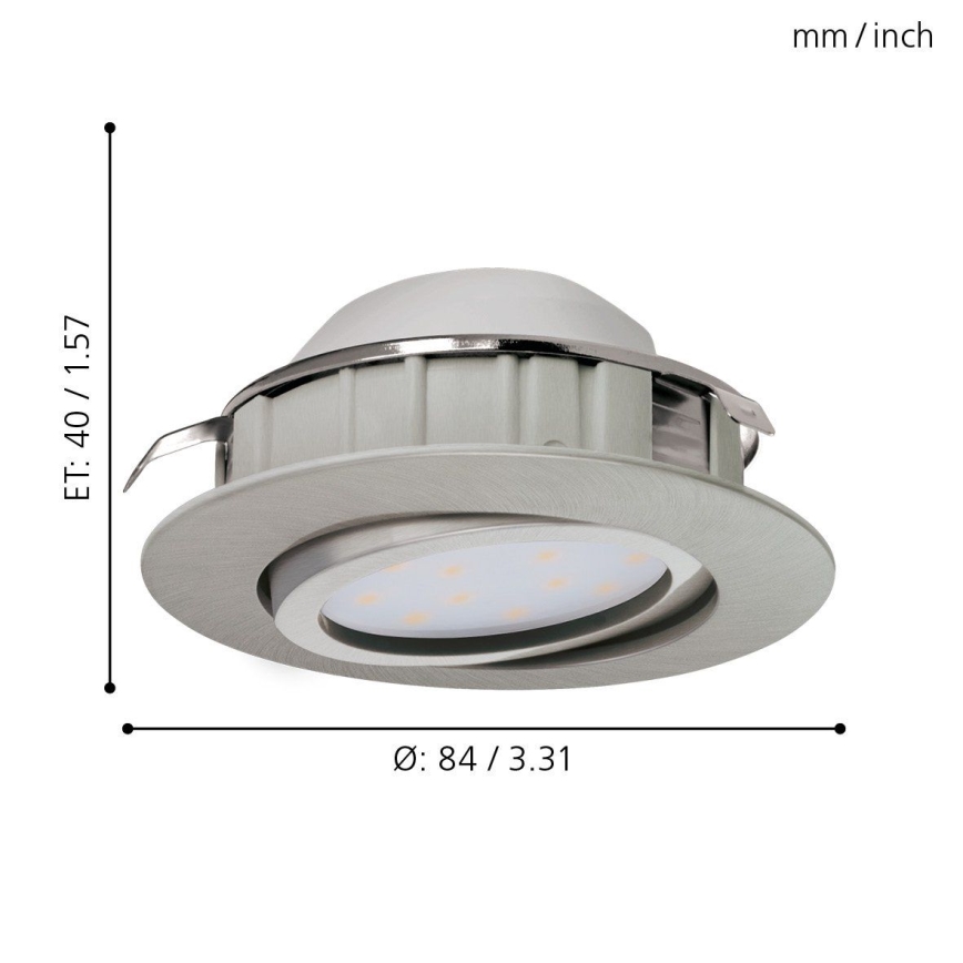 Eglo - НАБІР 3x Світлодіодний підвісний стельовий світильник PINEDA 1xLED/6W/230V