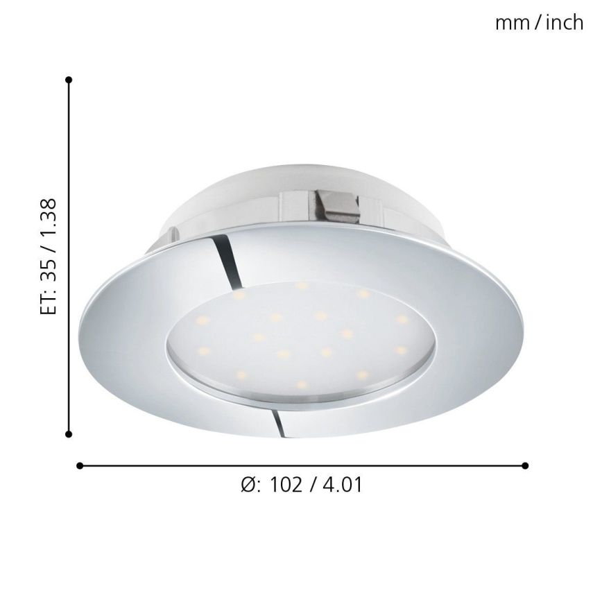 Eglo - вбудований точковий світильник LED/12 Вт/230 В