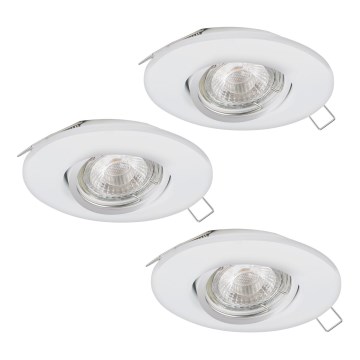 Eglo 95895 - НАБІР 3x Світлодіодний вбудований світильник PENETO 1 1xGU10-LED/3W/230V