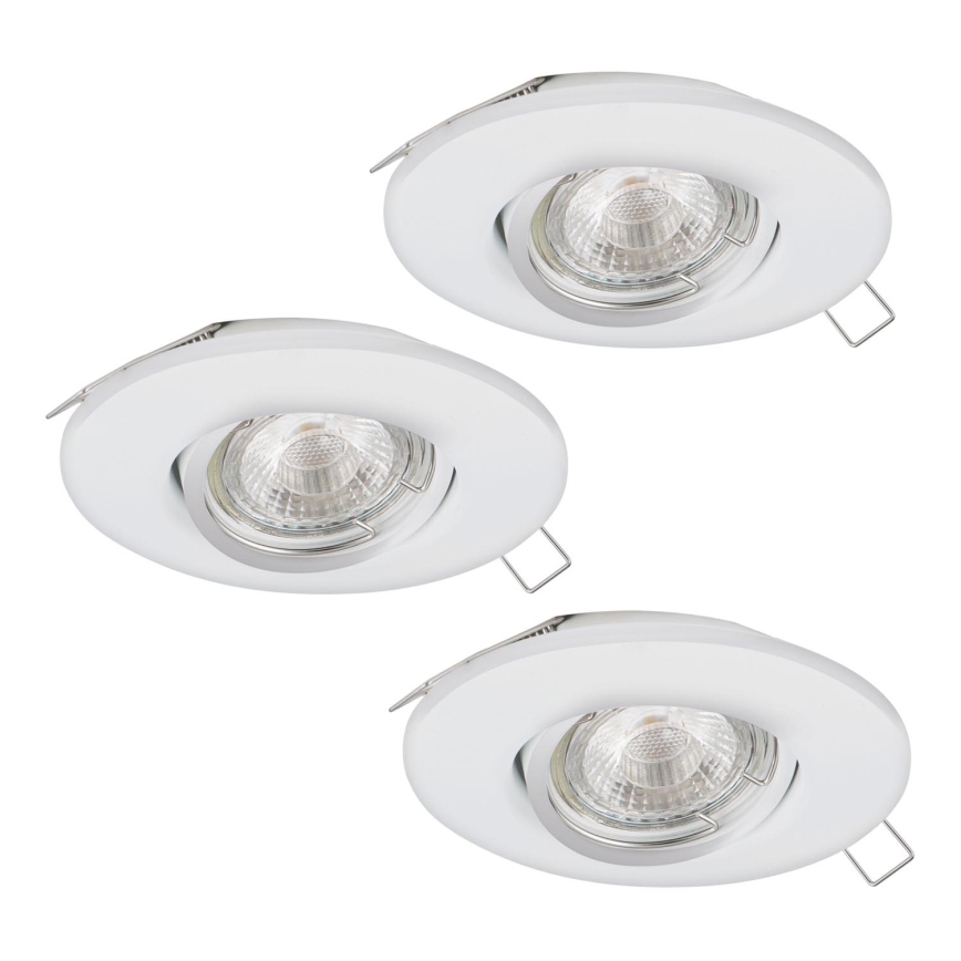 Eglo 95895 - НАБІР 3x Світлодіодний вбудований світильник PENETO 1 1xGU10-LED/3W/230V