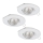Eglo 95895 - НАБІР 3x Світлодіодний вбудований світильник PENETO 1 1xGU10-LED/3W/230V
