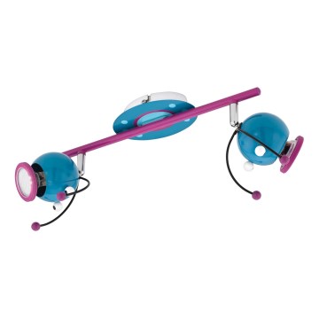 Eglo 95942 - Дитячий прожектор LAIA 1 2xGU10-LED/3W/230V