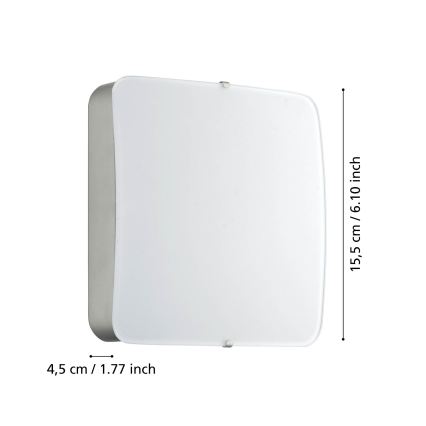 Eglo 95967 - LED стельовий світильник CUPELLA LED/11W/230V матовий хром