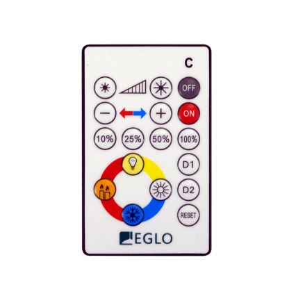 Eglo - Светодиодный потолочный светильник с регулированием яркости LED/20W/230V + дистанционное управление