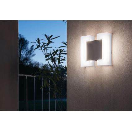 Eglo - Уличный светодиодный настенный светильник 2xLED/4,8W IP44