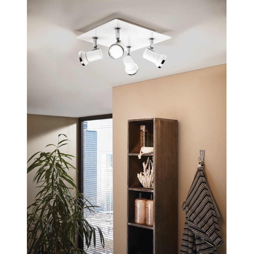Eglo - Светодиодный светильник для ванной комнаты 4xGU10-LED/3,3W/230V IP44