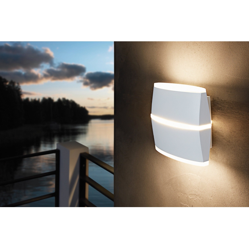 Eglo - Вуличний світлодіодний настінний світильник 2xLED/6W IP44