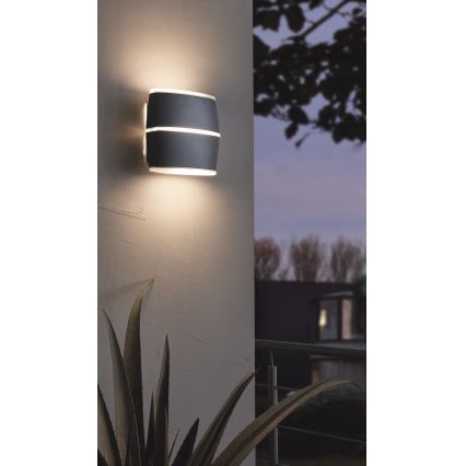 Eglo - Вуличний світлодіодний настінний світильник 2xLED/6W IP44