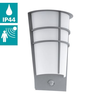 Eglo 96017 - LED зовнішній настінний світильник з датчиком BREGANZO 1 2xLED/2,5Вт IP44