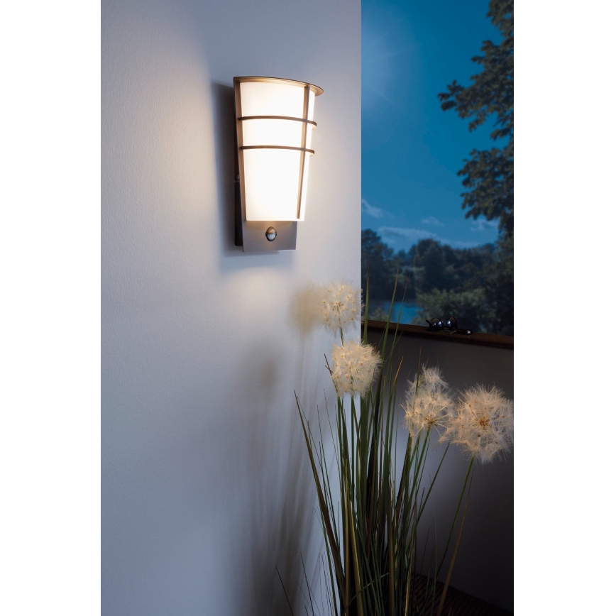 Eglo - Уличный светодиодный настенный светильник с датчиком 2xLED/2,5W