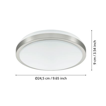 Eglo - Світлодіодний стельовий світильник LED/18W/230V