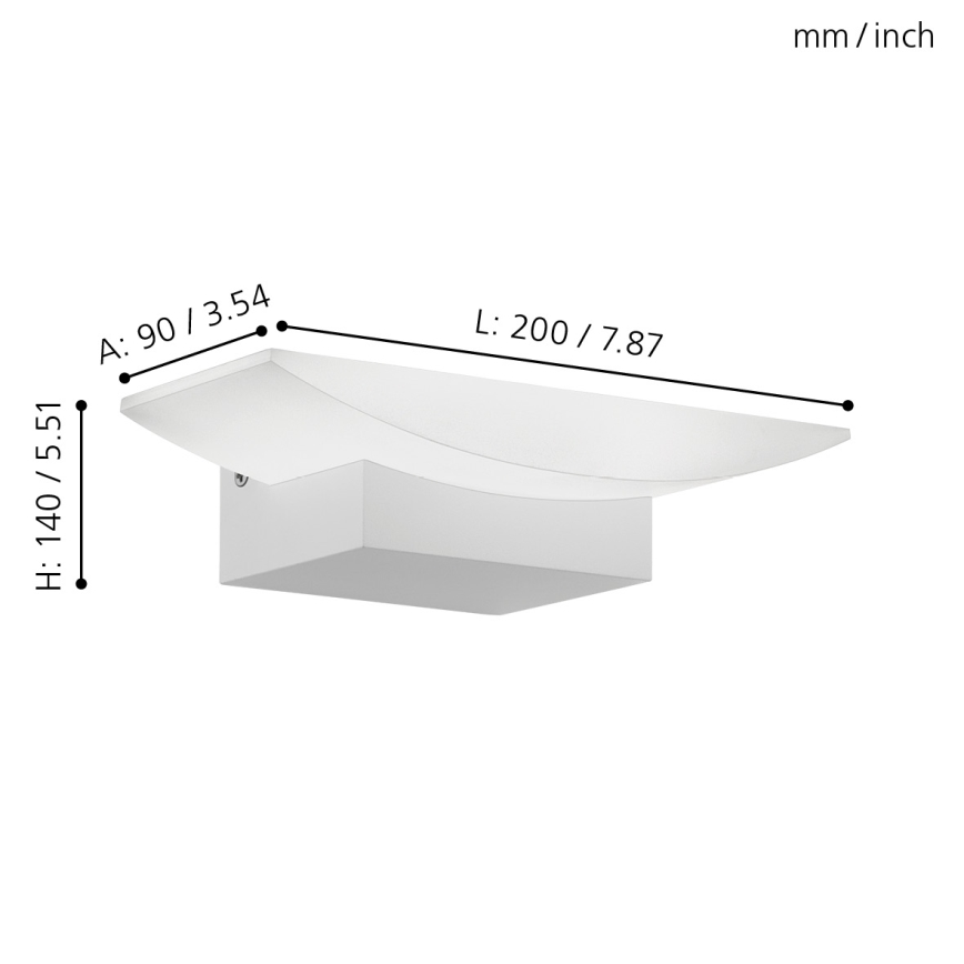 Eglo - LED настенный светильник LED/5,6W/230V