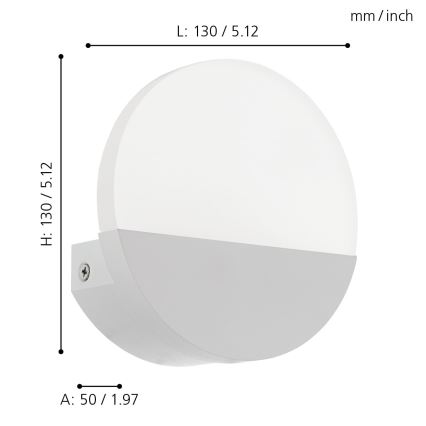 Eglo - Світлодіодний настінний світильник 1xLED/4,5W/230V