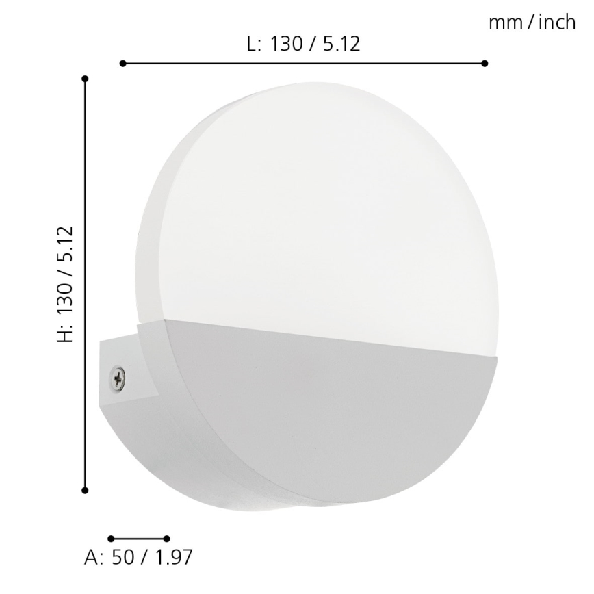 Eglo - Світлодіодний настінний світильник 1xLED/4,5W/230V