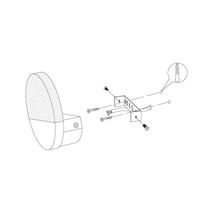 Eglo - Світлодіодний настінний світильник 1xLED/4,5W/230V