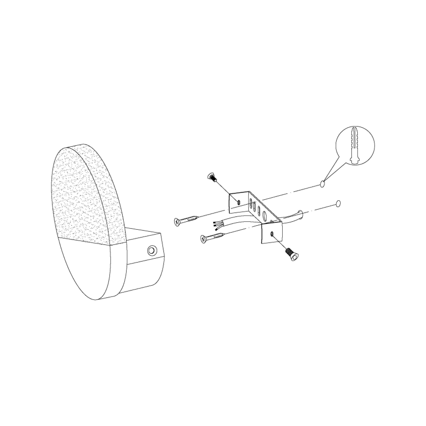 Eglo - Світлодіодний настінний світильник 1xLED/4,5W/230V
