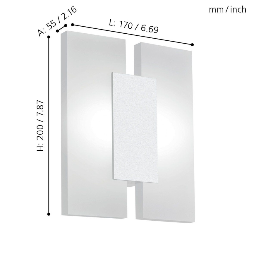Eglo - Світлодіодний настінний світильник 2xLED/4,5W/230V