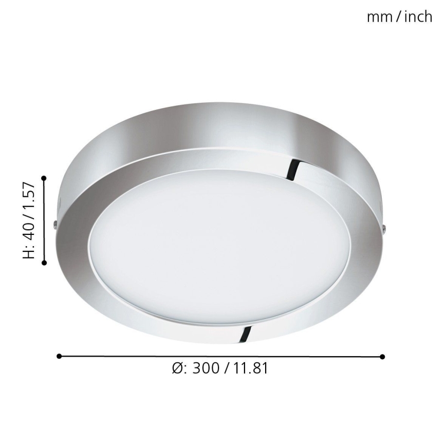 Eglo 96058 - LED-светильник для ванной комнаты FUEVA 1, 22 Вт, 230 В, IP44, диаметр 30 см