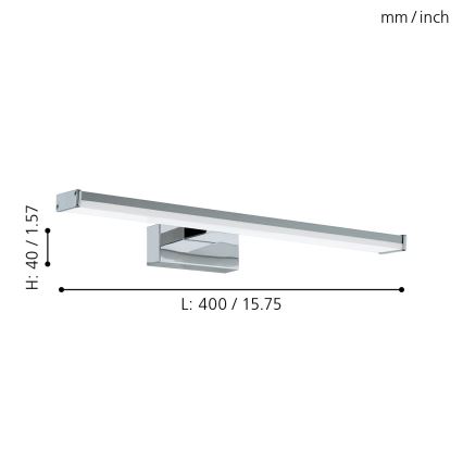 Eglo - Светодиодный светильник для ванной комнаты LED/7,4W/230V 4000K 40 см IP44