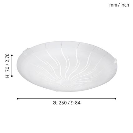 Eglo - Світлодіодний стельовий світильник LED/11W/230V