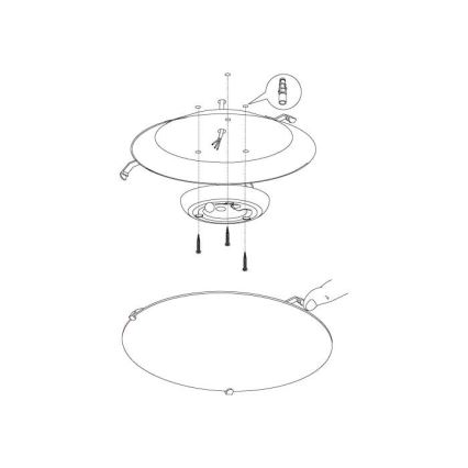 Eglo - Світлодіодний стельовий світильник LED/11W/230V