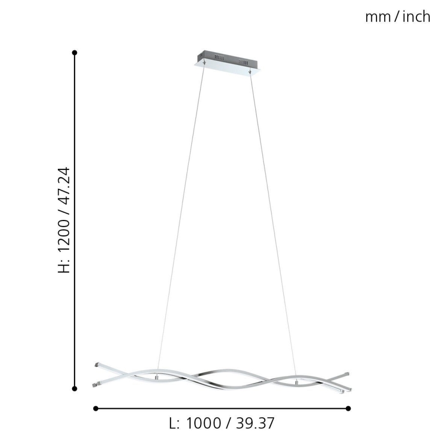 Eglo - Світлодіодна люстра 3xLED/13W/230V